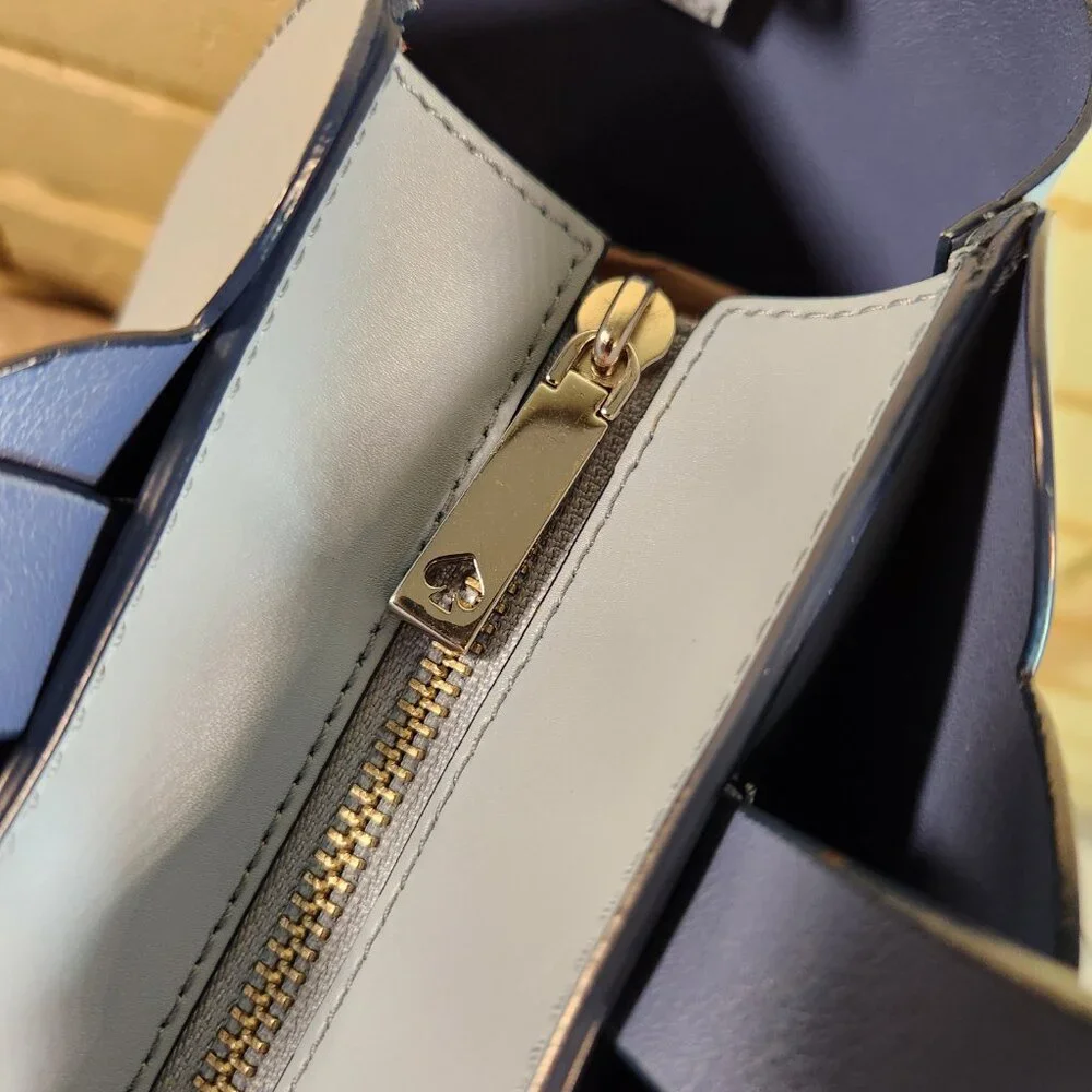 Kate Spade NY Magnolia Street Mina Tote Bag Blue Dawn